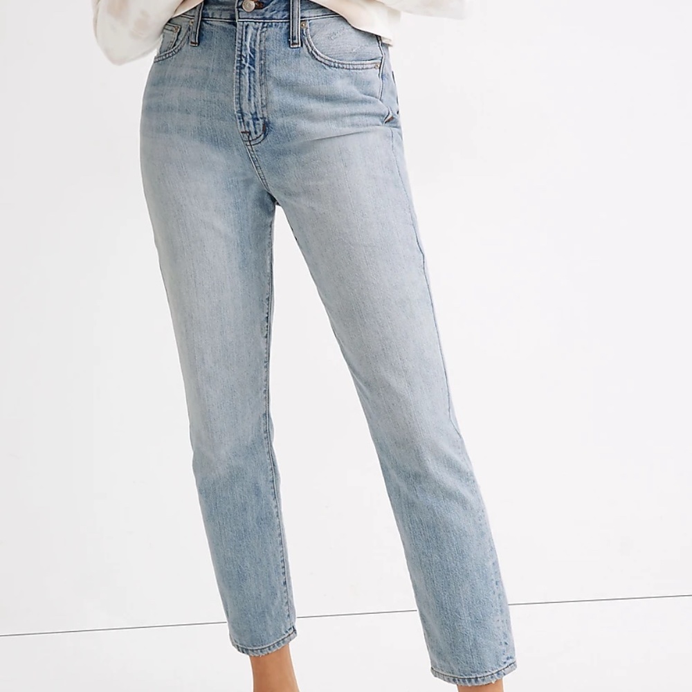 Madewell The Curvy Perfect Vintage Jean in Fitzgerald Wash (light blue) Size 32